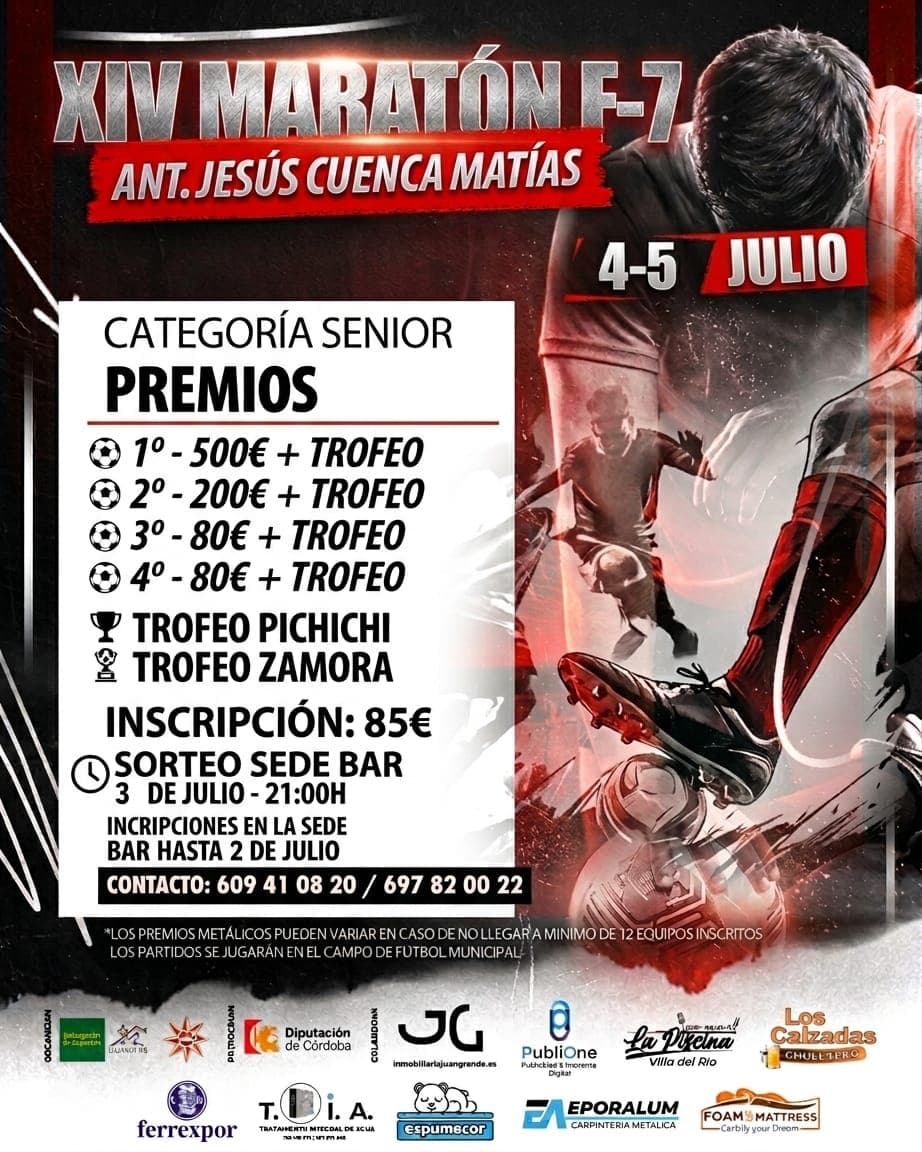 XIV Maratón Fútbol 7 "Antonio Jesús Cuenca Matías" Villa del Río